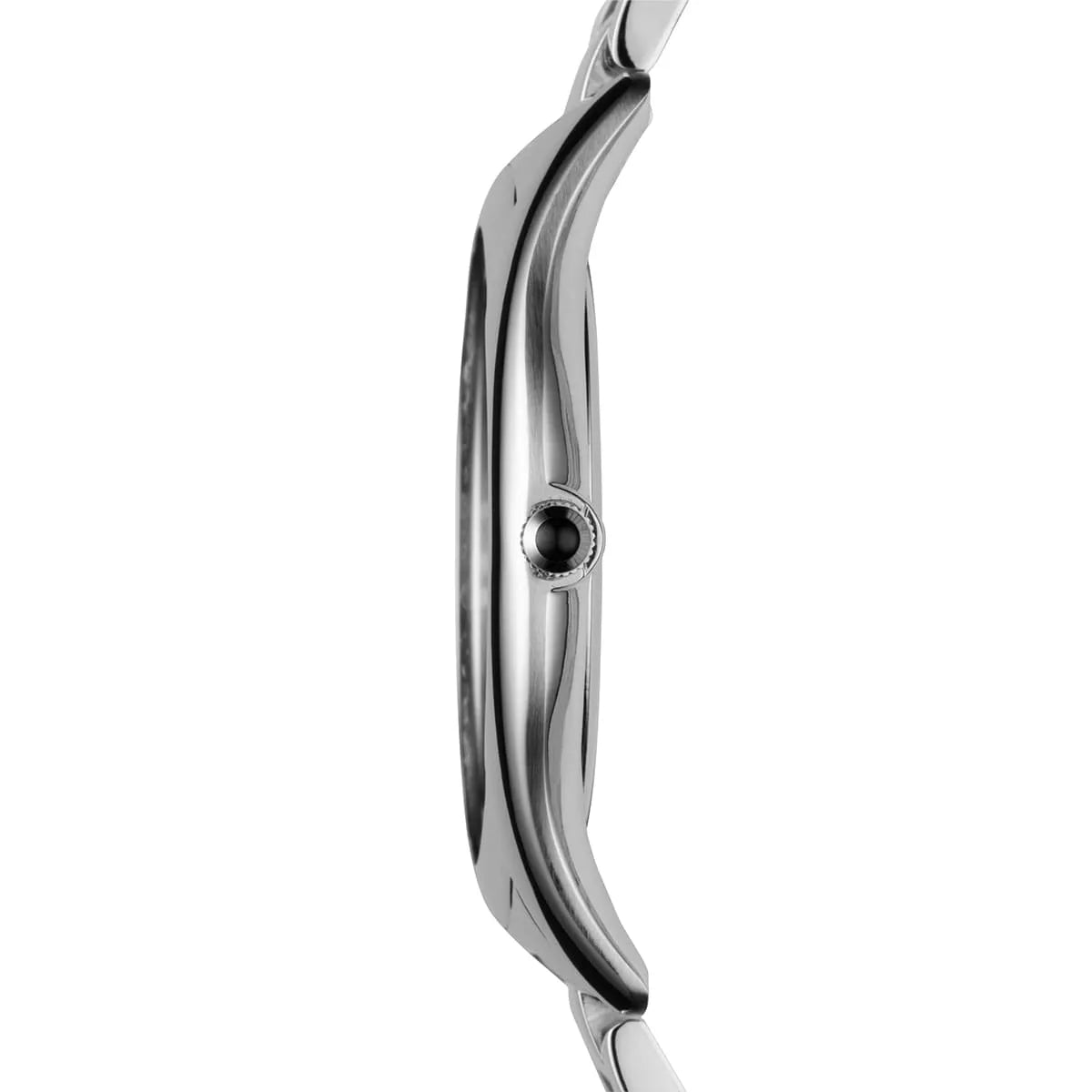 Close-up side view of Emporio Armani AR2022 watch case profile