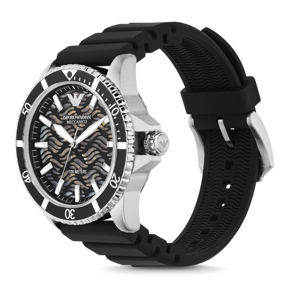 Emporio Armani Automatic Black Silicone Men's Watch AR60062