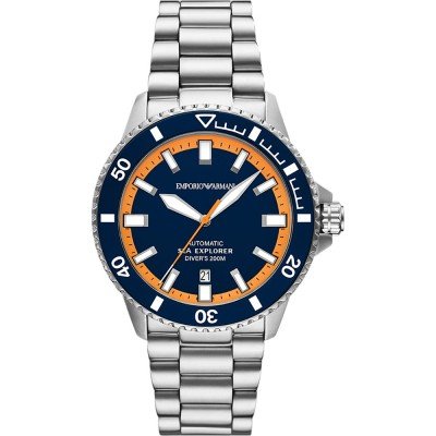 Emporio Armani Sea Explorer Automatic Multicolored Stainless Steel Watch  AR60090