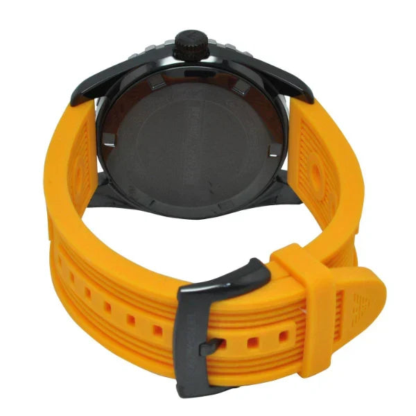 Emporio Armani SPORTIVO 46mm Orange Silicone Band Quartz Men's Watch - AR6046