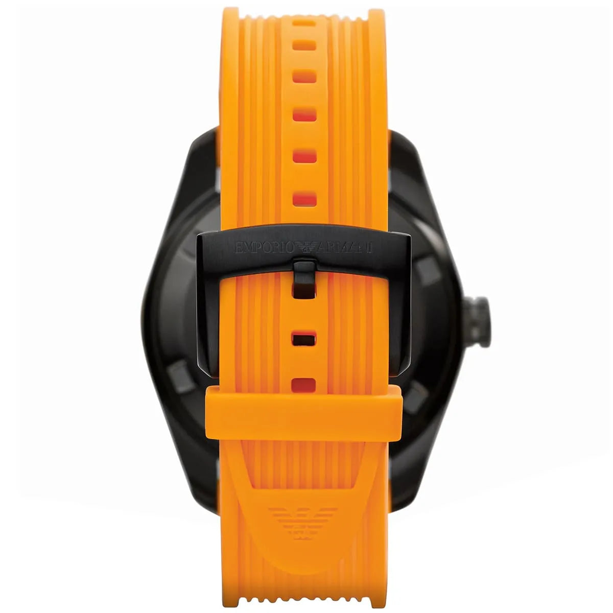 Emporio Armani SPORTIVO 46mm Orange Silicone Band Quartz Men's Watch - AR6046