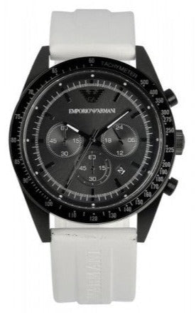 Emporio Armani Chronograph Renato Black Dial Men's Watch - AR6112