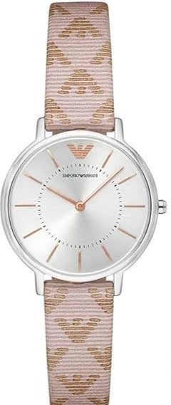 Emporio Armani Multicolor Leather, Silver Case Women's Watch - AR80007