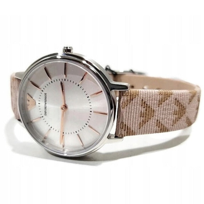 Emporio Armani Multicolor Leather, Silver Case Women's Watch - AR80007