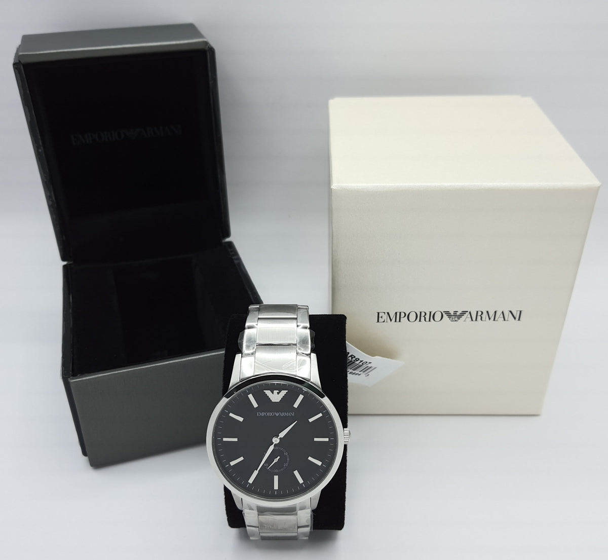 Emporio Armani Genuine Black Dial Men's Watch - AR9107