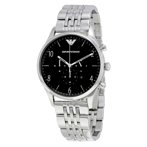 Emporio Armani Beta Chronograph Black Dial Men's Watch #AR1863 - Watches of New Zealand