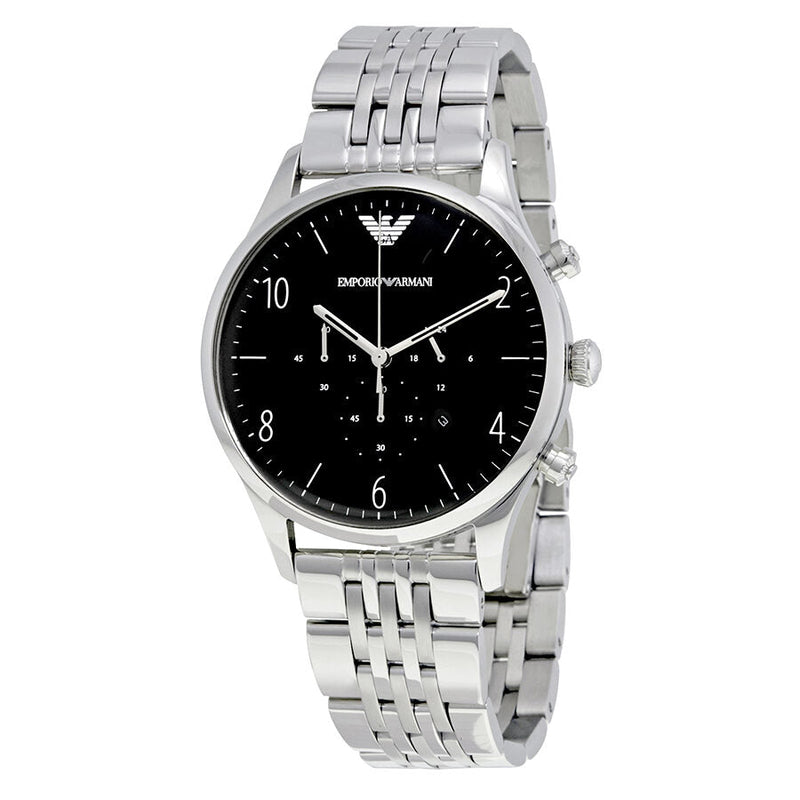 Emporio Armani Beta Chronograph Black Dial Men's Watch #AR1863 - Watches of New Zealand