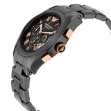 Emporio Armani Ceramica Chronograph Black Dial Men's Watch AR1410 - Watches of New Zealand #2