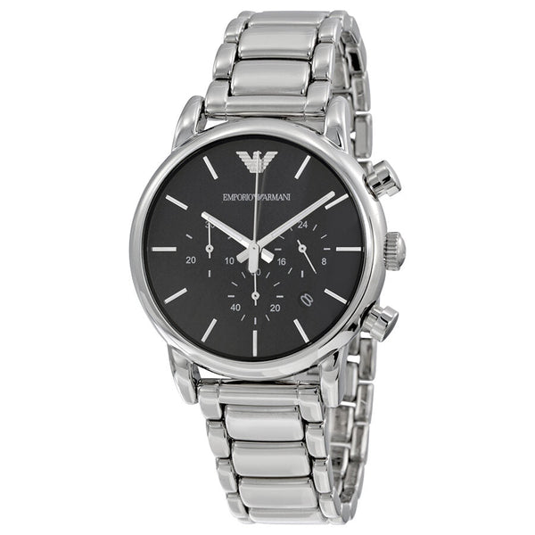 Emporio Armani  Chronograph Black Dial Men's Watch #AR1853 - Watches of New Zealand