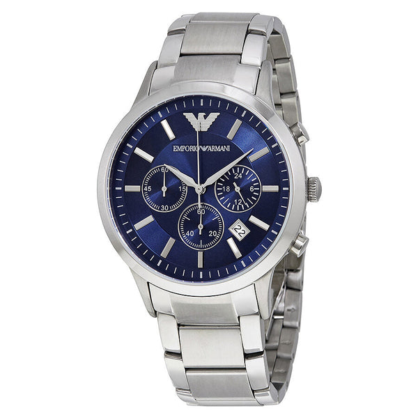 Emporio Armani Chronograph Navy Blue Dial Men's Watch #AR2448 - Watches of New Zealand