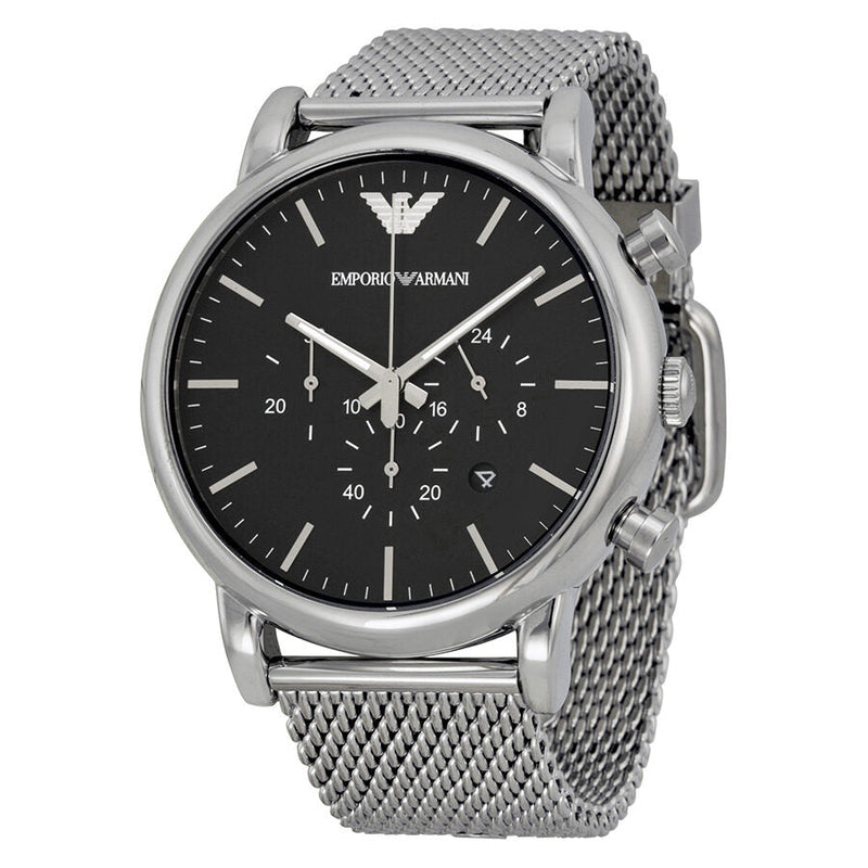 Emporio Armani Classic Chronograph Black Dial Men's Watch #AR1808 - Watches of New Zealand