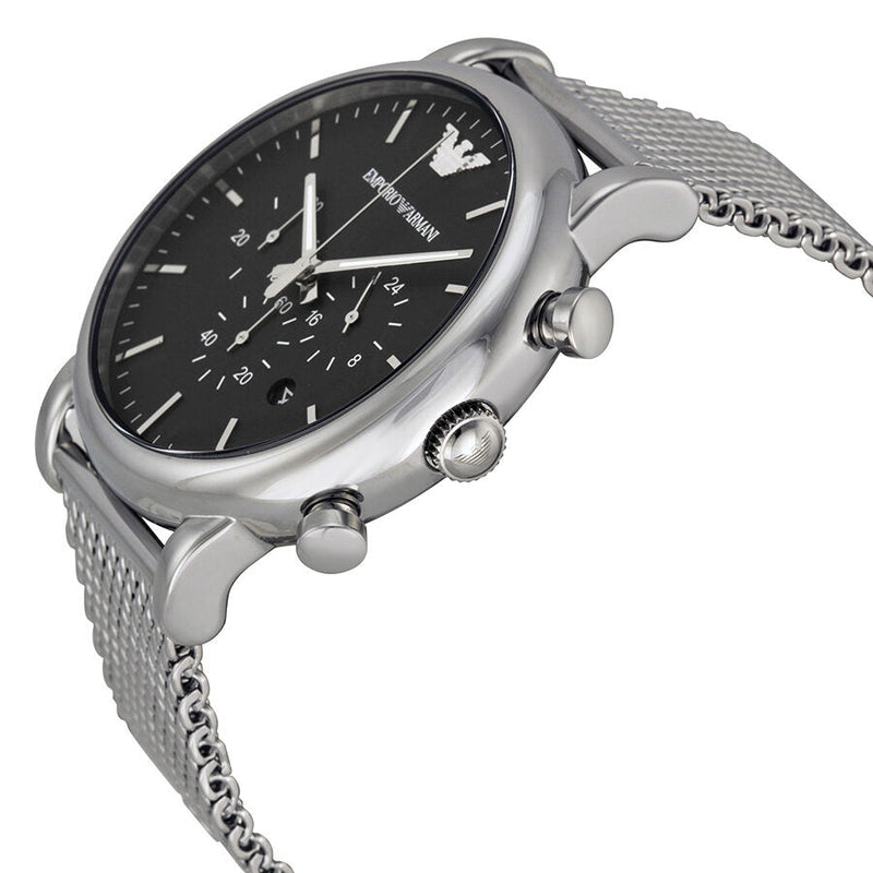Emporio Armani Classic Chronograph Black Dial Men's Watch #AR1808 - Watches of New Zealand #2