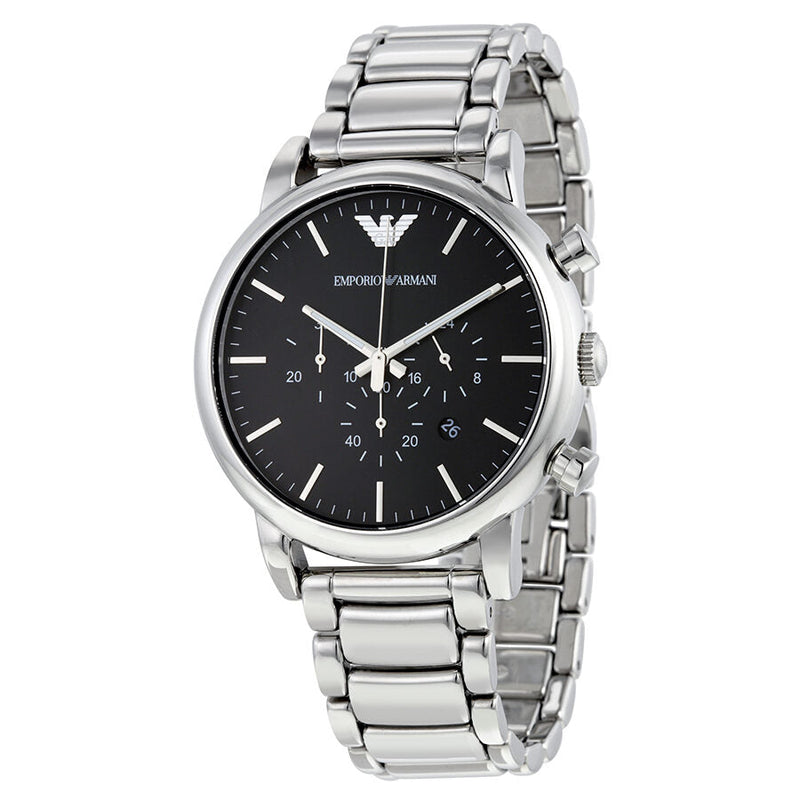 Emporio Armani Classic Chronograph Black Dial Men's Watch #AR1894 - Watches of New Zealand