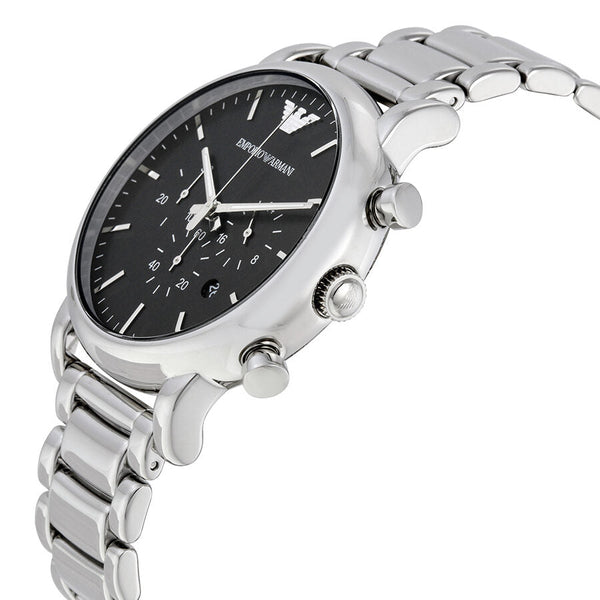 Emporio Armani Classic Chronograph Black Dial Men's Watch #AR1894 - Watches of New Zealand #2