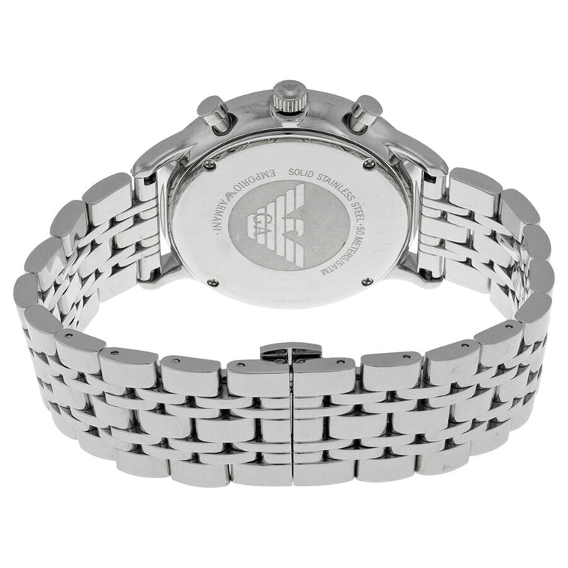 Emporio Armani Classic Chronograph Black Dial Stainless Steel Men's Watch #AR0389 - Watches of New Zealand #2