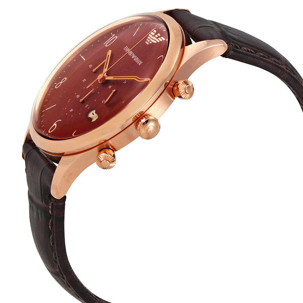 Emporio Armani Classic Chronograph Burgundy Dial Men's Watch AR1890 - Watches of New Zealand #2
