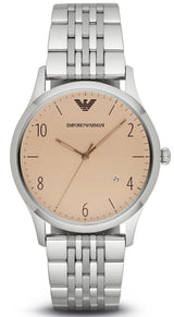 Emporio Armani Classic Cream Dial Stainless Steel Men's Watch AR1881 - Watches of New Zealand