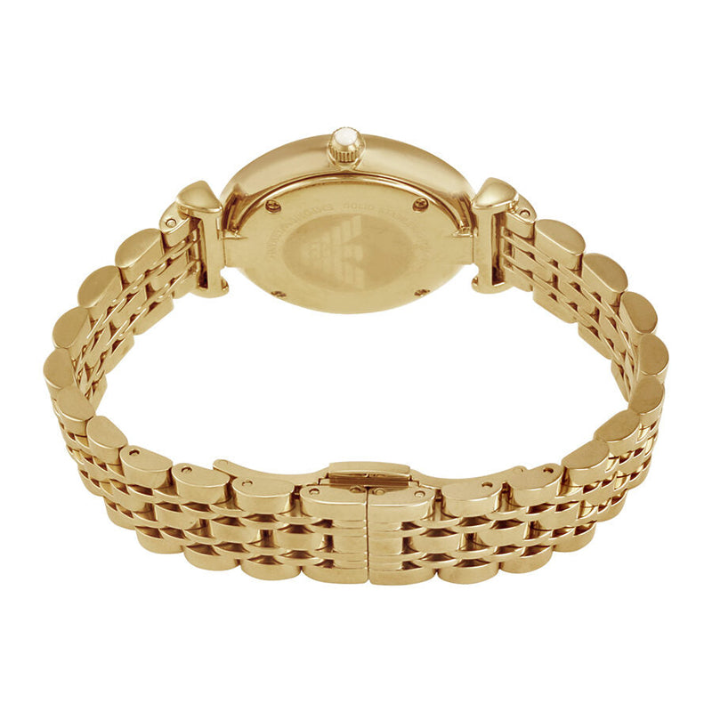 Emporio Armani Classic Silver Dial Gold-tone Ladies Watch #AR1877 - Watches of New Zealand #3