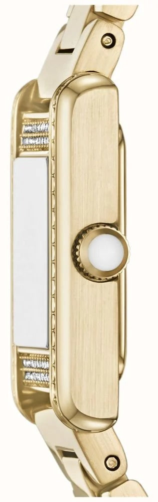 Emporio Armani Genni White Dial Gold-Tone Quartz Women's Watch - AR11663