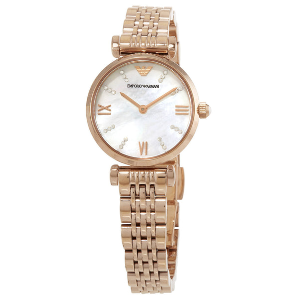 Emporio Armani Gianni T-Bar Quartz Crystal Ladies Watch #AR11316 - Watches of New Zealand