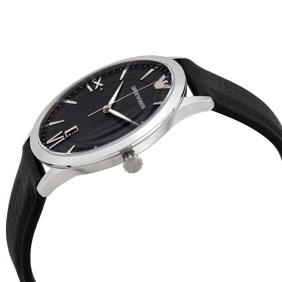 Emporio Armani Giovanni AR11210 side profile view of watch case and strap