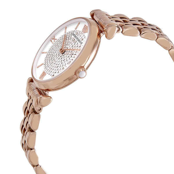 Emporio Armani Glitz Quartz Crystal Pave Dial Ladies Watch #AR11244 - Watches of New Zealand #2