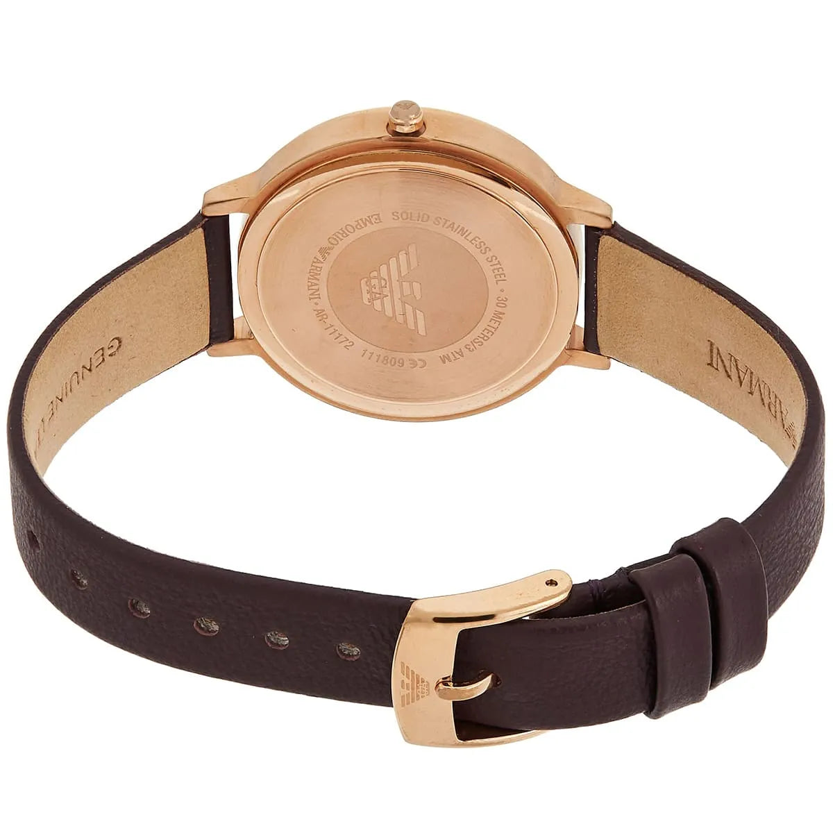 Emporio Armani Kappa Quartz Grey Marbled Dial Ladies Watch AR11172