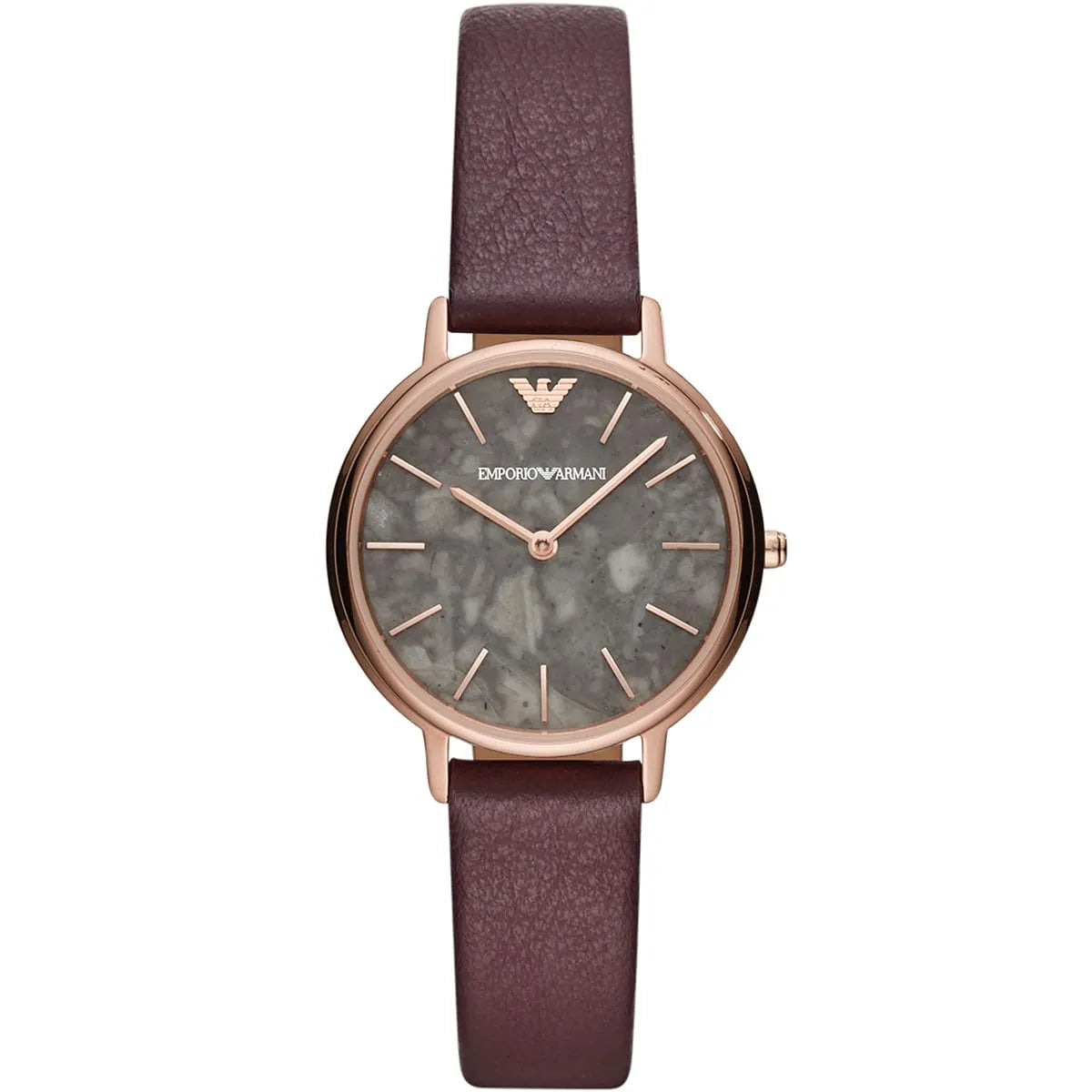 Emporio Armani Kappa Quartz Grey Marbled Dial Ladies Watch AR11172