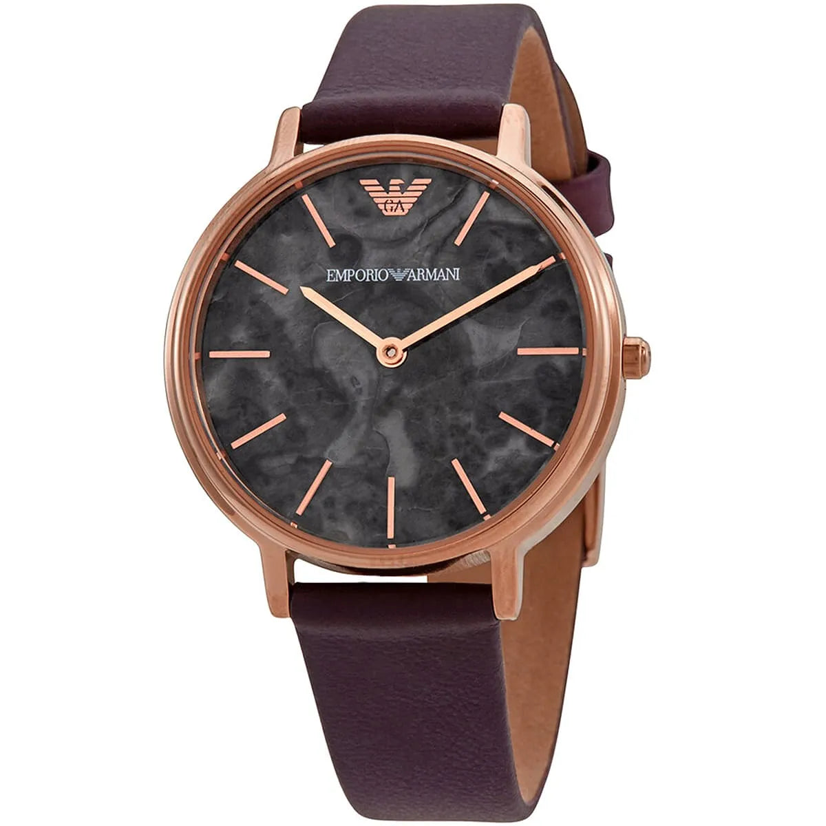 Emporio Armani Kappa Quartz Grey Marbled Dial Ladies Watch AR11172