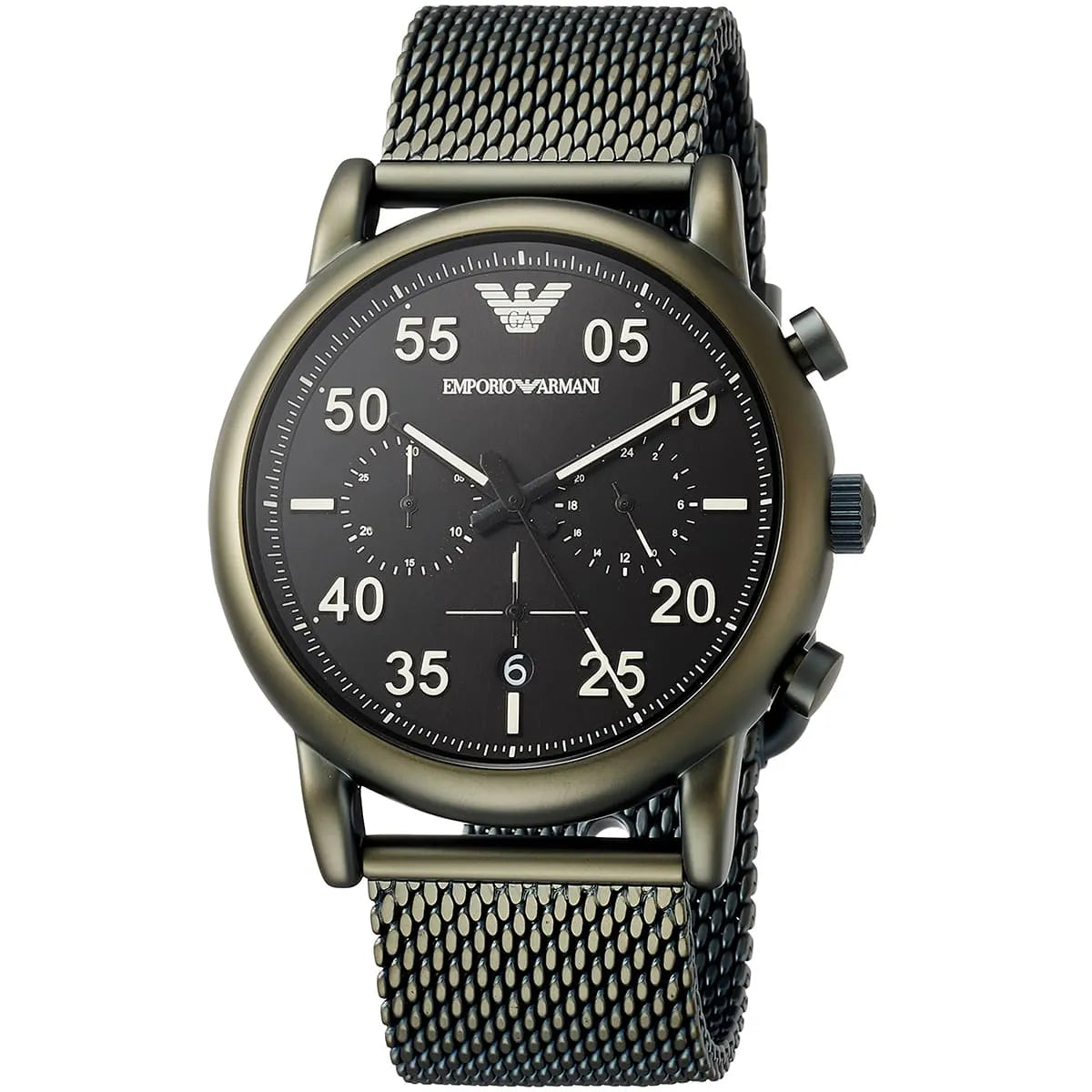 Emporio Armani Luigi Black Stainless-Steel Quartz Fashion Men's Watch AR11115