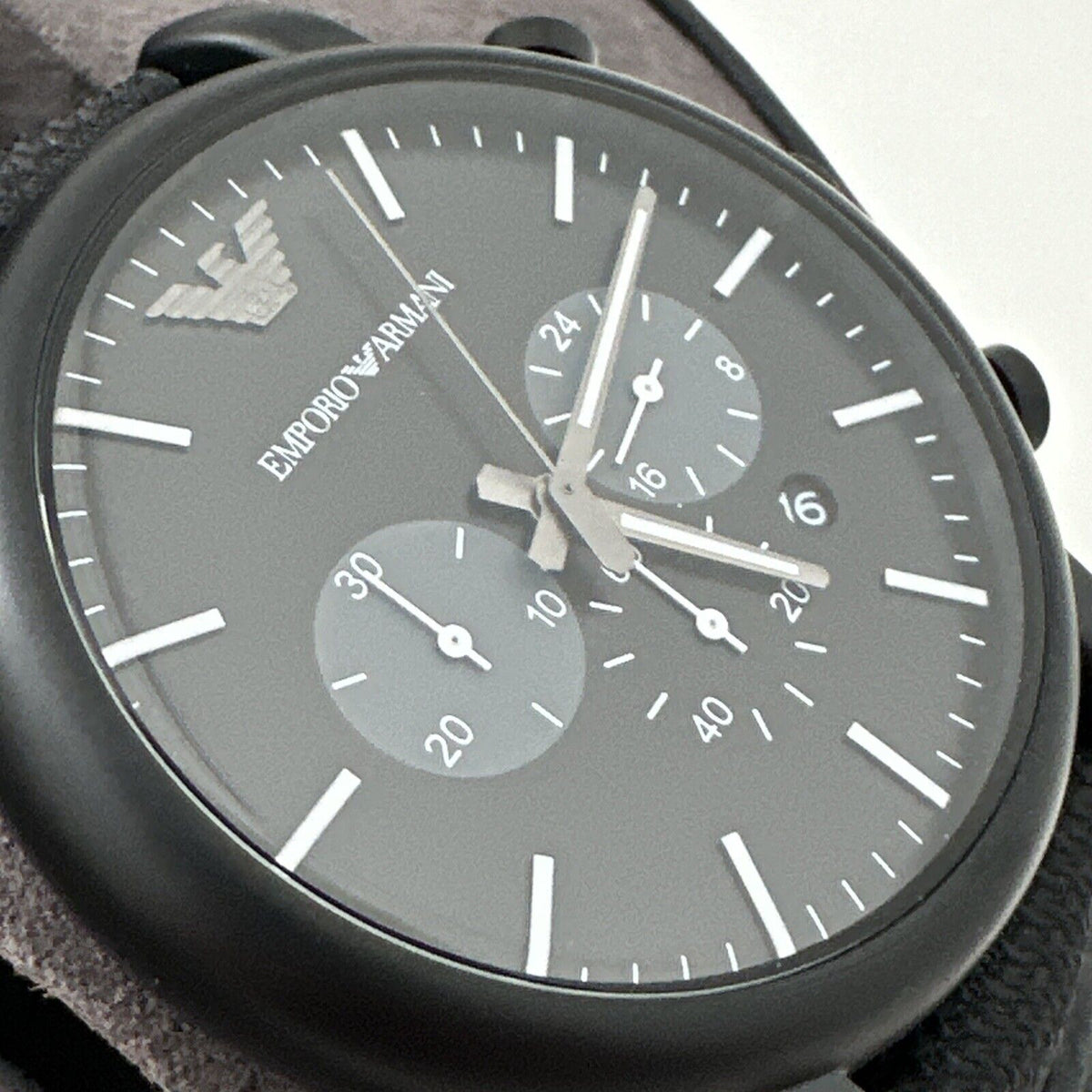 Emporio Armani Luigi Analog Black Strap Men Watch - AR11450