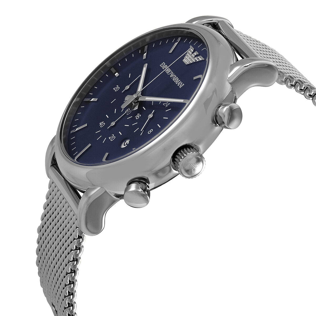 Emporio Armani Luigi Chronograph Quartz Blue Dial Mens Watch - AR80038