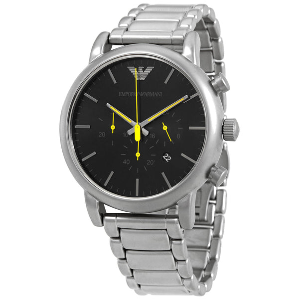Emporio Armani Luigi Chronograph Quartz Black Dial Men's Watch #AR11324 - Watches of New Zealand