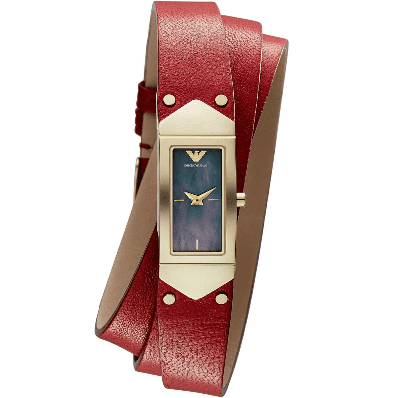 Emporio Armani Marco Catwalk Genuine-Leather Bracelet Watch AR7357