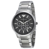 Emporio Armani Sportivo Chronograph Black Dial Steel Men's Watch AR2460 - Watches of New Zealand