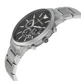 Emporio Armani Sportivo Chronograph Black Dial Steel Men's Watch AR2460 - Watches of New Zealand #2