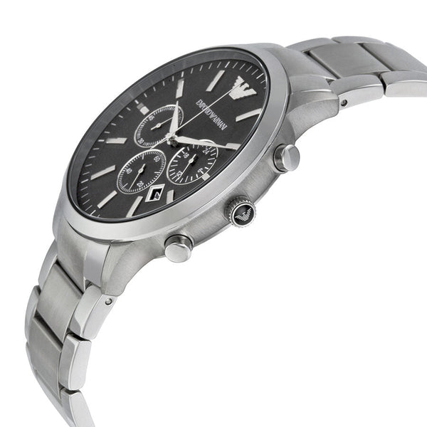 Emporio Armani Sportivo Chronograph Black Dial Steel Men's Watch AR2460 - Watches of New Zealand #2