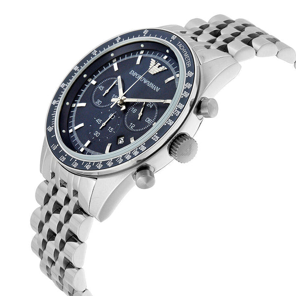 Emporio Armani Sportivo Chronograph Blue Dial Men's Watch AR6072 - Watches of New Zealand #2