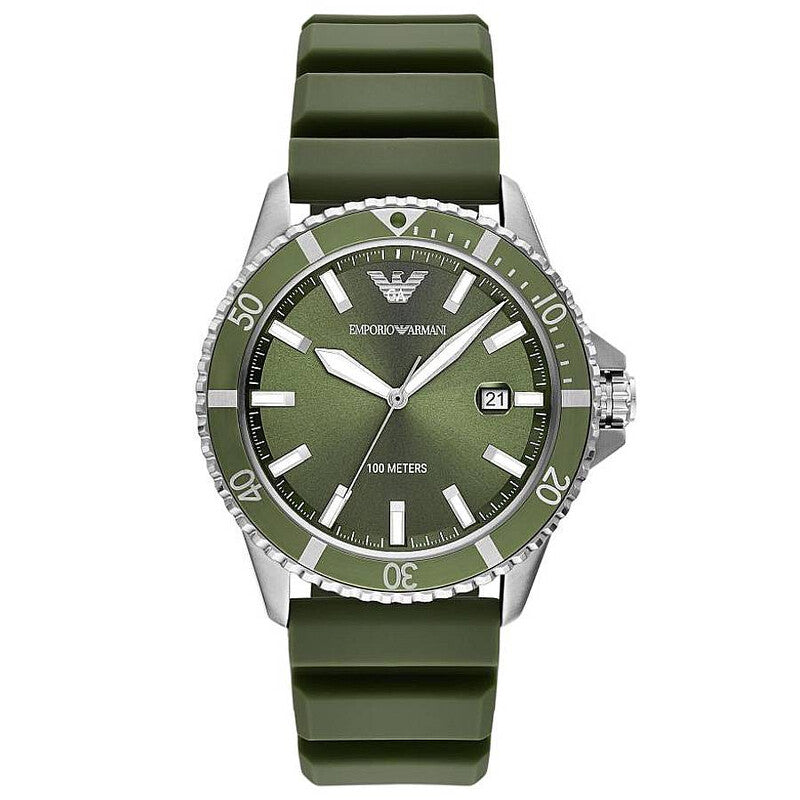 Emporio Armani World Explorer Green Analog Men's Watch - AR11638