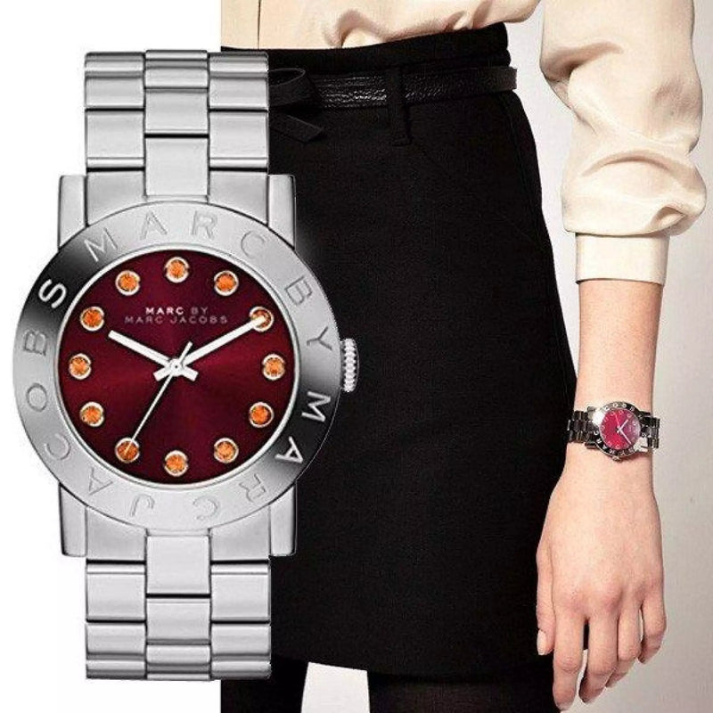 Marc By Marc Jacobs Amy Red Women's Steel Classic Watch MBM3333 - Watches Of New Zealand #3