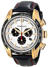Versace V-Ray Leather Strap Men's Watch VDB040014 - Watches of New Zealand #2