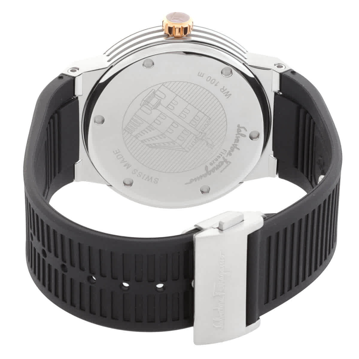 Ferragamo F-80 Quartz Black Dial Men's Watch SFHY00120