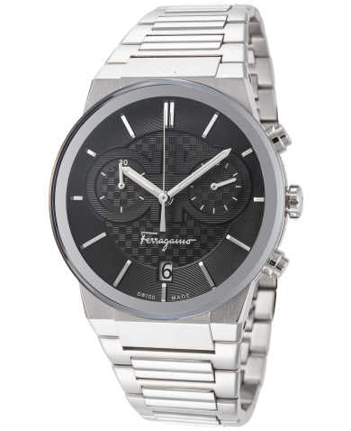 Ferragamo Chronograph Quartz Black Dial Men's Watch - SFME00321