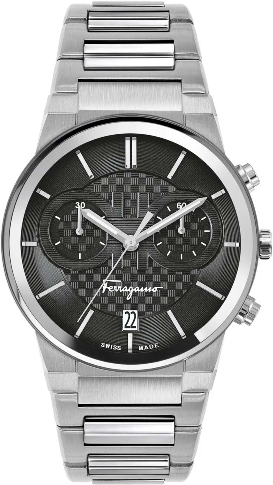 Ferragamo Chronograph Quartz Black Dial Men's Watch - SFME00321