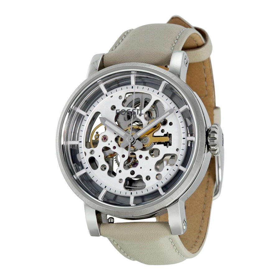Fossil Boyfriend Automatic Skeleton Dial Ladies Watch ME3069