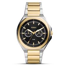 Fossil Multifunction Two Tone Black Dial Men's Watch | BQ2752