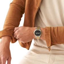 Fossil Multifunction Two Tone Black Dial Men's Watch | BQ2752