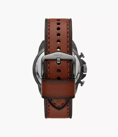 Fossil Bronson Chronograph Brown LiteHide™ Leather Men's Watch - FS5855