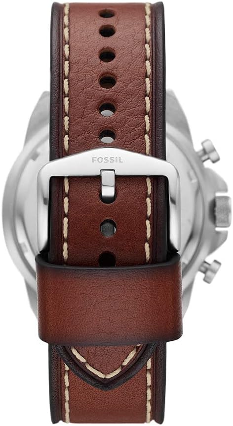 Fossil Bronson Chronograph Brown Leather Men's Watch - FS5898