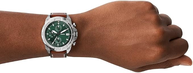 Fossil Bronson Chronograph Brown Leather Men's Watch - FS5898